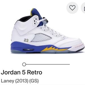 Jordan 5 Retro (GS) 2013 Rare OG Laney Mens 6Y Womens 7.5 EUC